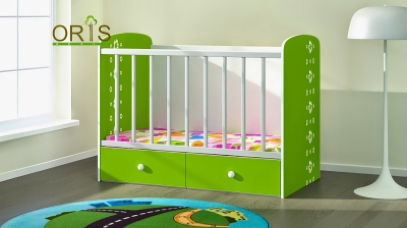 Кроватка детская ORIS FIONA (120х60) (зеленый)