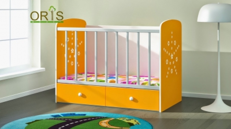 Кроватка детская ORIS FIONA (120х60) (желтый)