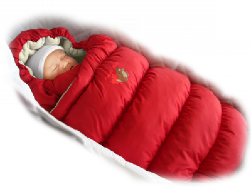 Конверт-пуховик Ontario Baby Inflated-А (дутик 50х90) КРАСНЫЙ