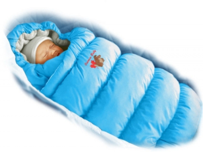Конверт-пуховик Ontario Baby Inflated (дутик 50х90) светло-голубой