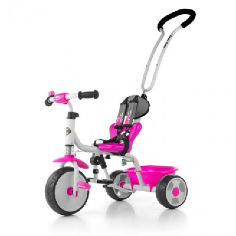 Велосипед 3х кол. M.Mally Boby 2015 с подножкой (pink)
