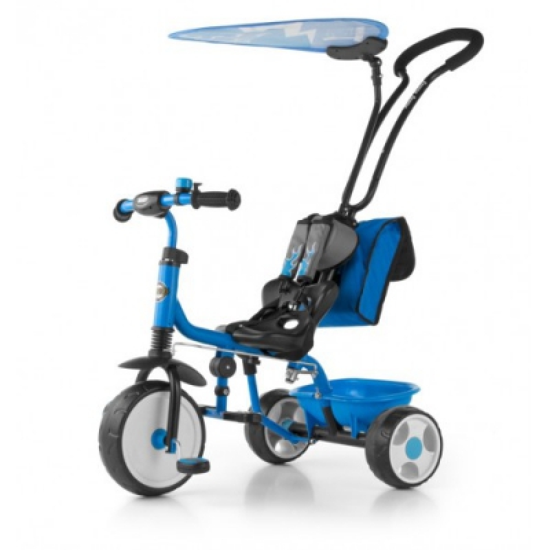 Велосипед 3х кол. M.Mally Boby Deluxe 2015 с подножкой (blue)