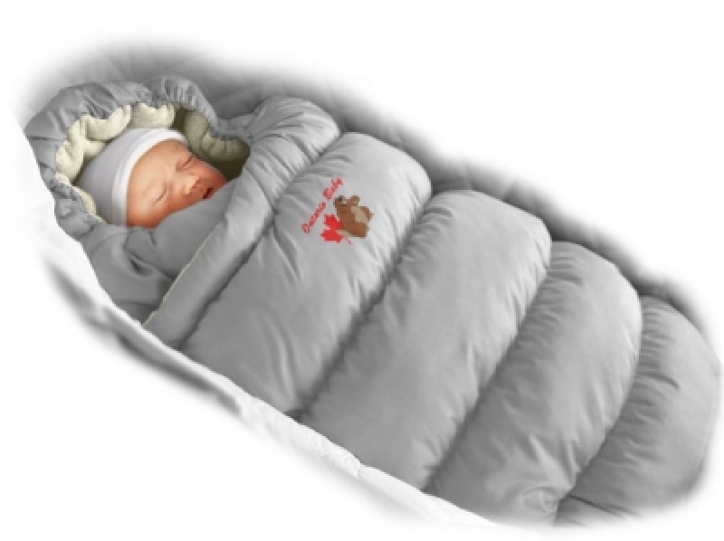 Конверт-пуховик Ontario Baby Inflated Lux (дутик 50х90) серый